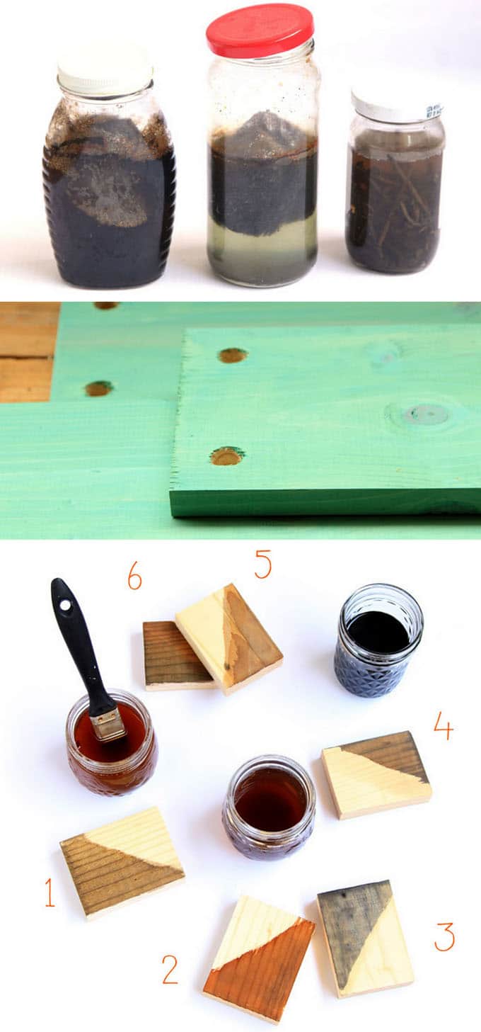 Make Wood Stain - 7 Ways! - A Piece Of Rainbow