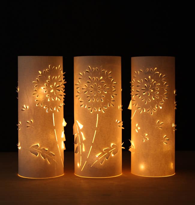 DIY Flower Paper Lanterns Tutorial - Make Life Lovely