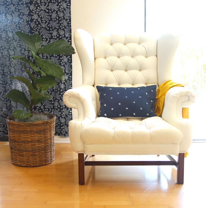 Can I paint this fabric armchair? : r/HomeDecorating