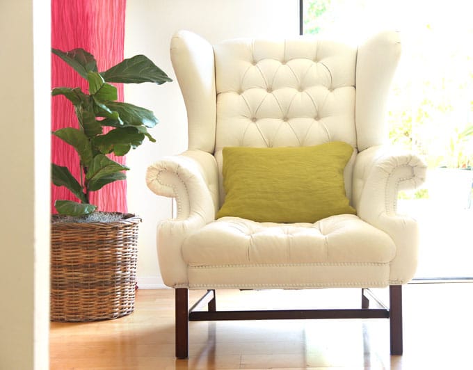 HOME DZINE  You CAN paint upholstered furniture