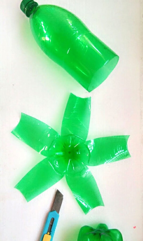 recycled parol made of plastic bottles