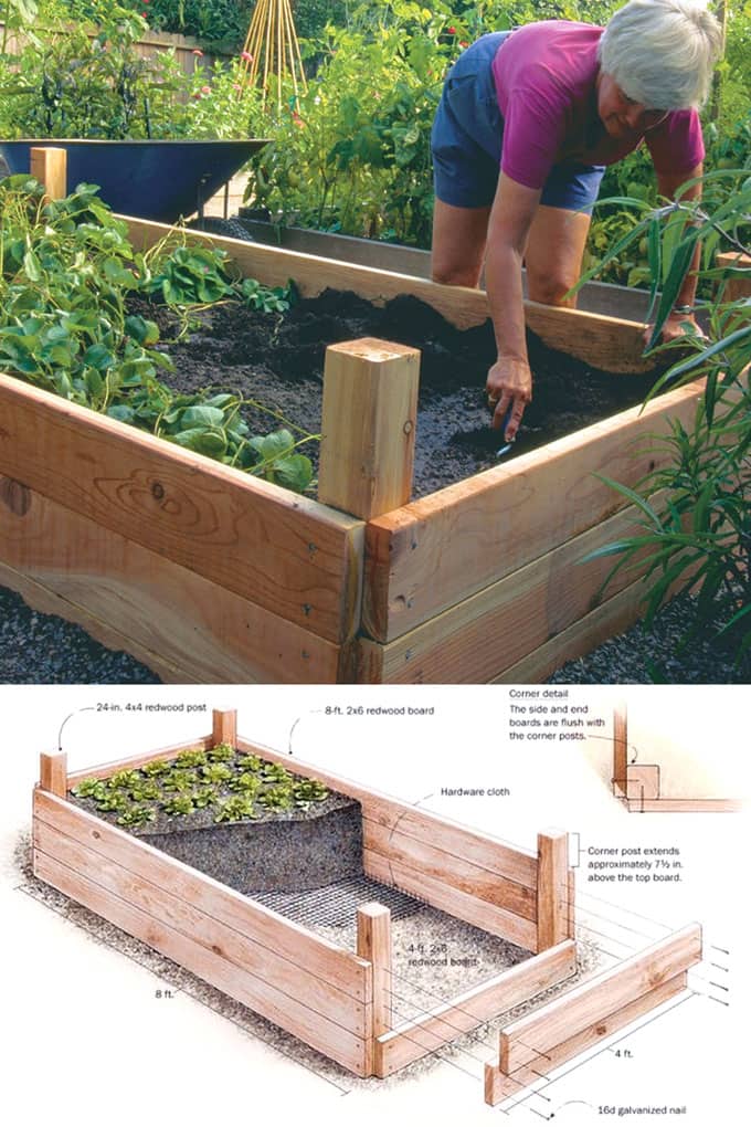9 Easy DIY Raised Bed Gardens