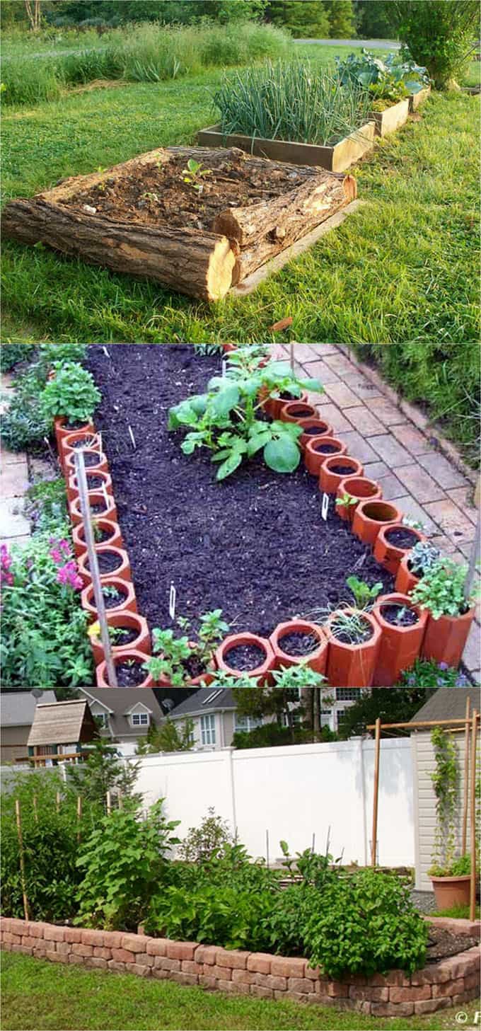 Verwenden Sie kostengünstige oder kostenlose Materialien, um Ihre Hochbeetgärten zu bauen