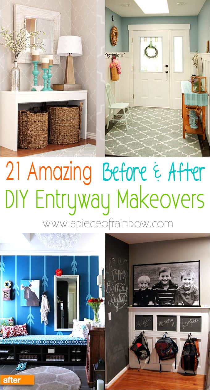 21 Gorgeous Achievable Before After Diy Entryway Ideas A