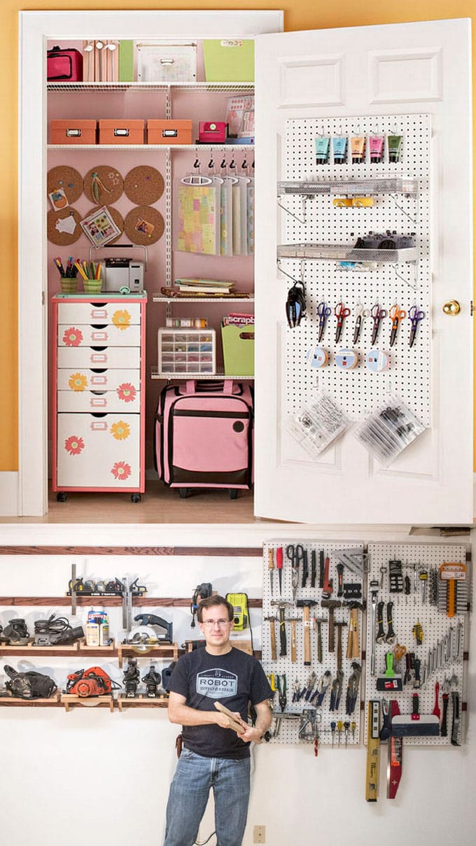 DIY Closet Organizer Ideas to Combat Clutter - The Handyman's Daughter