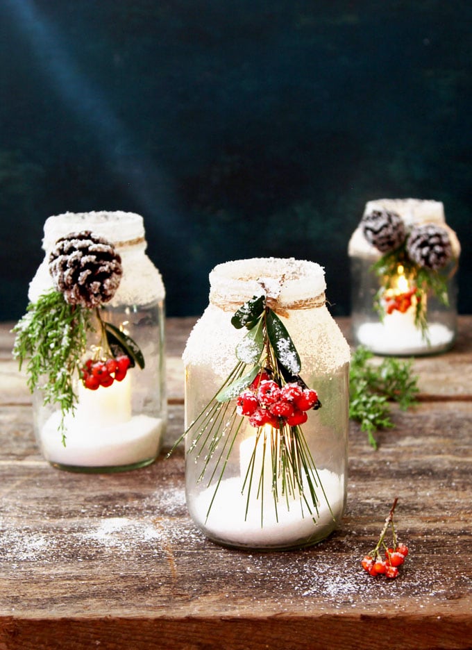 Farmhouse Miniature Mason Jar Christmas Ornament