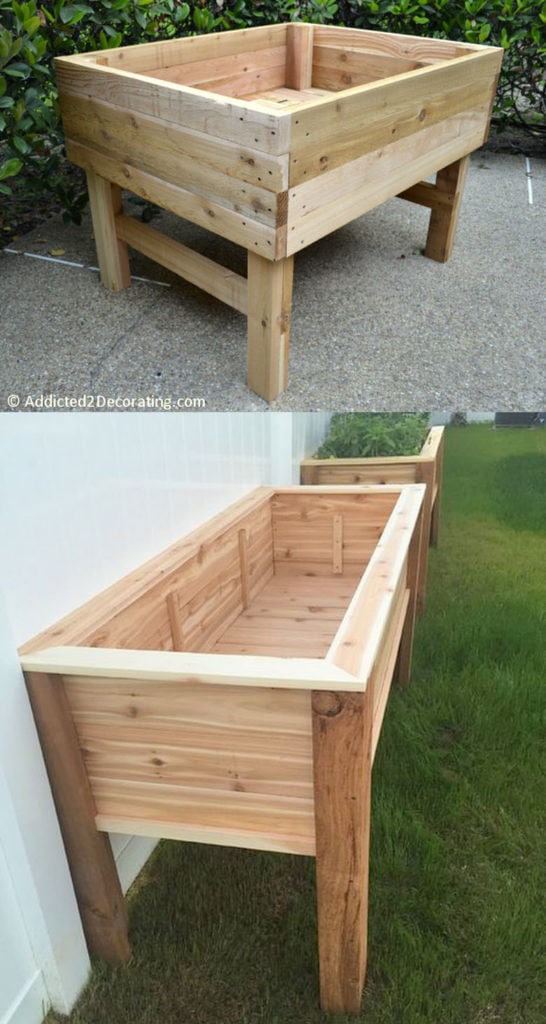 DIY erhöhte Gartenkisten aus Holz