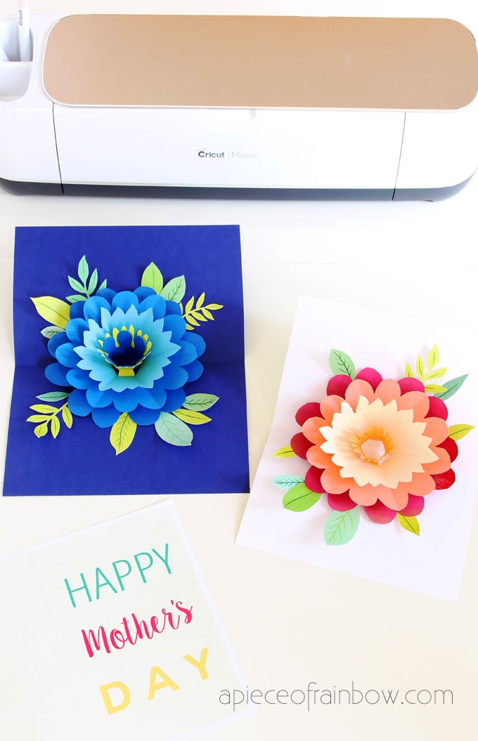 DIY Happy Mother's Day Card with Pop Up Flower - A Piece ...