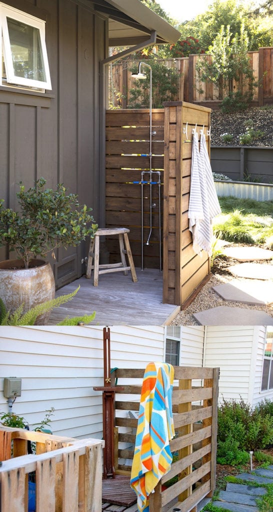 DIY Pallet Outdoor Shower Ideas