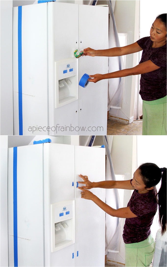How to Paint a Fridge ( Inspired by a $2,999 Retro SMEG ) - A Piece Of  Rainbow