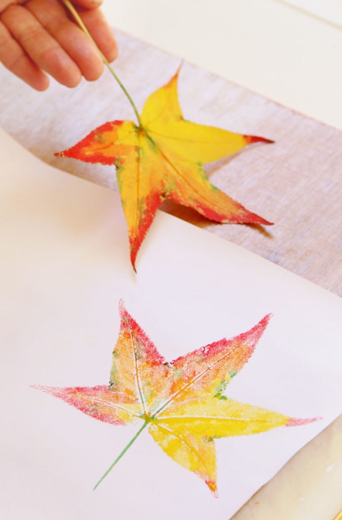 Leaf Print Painting Ideas