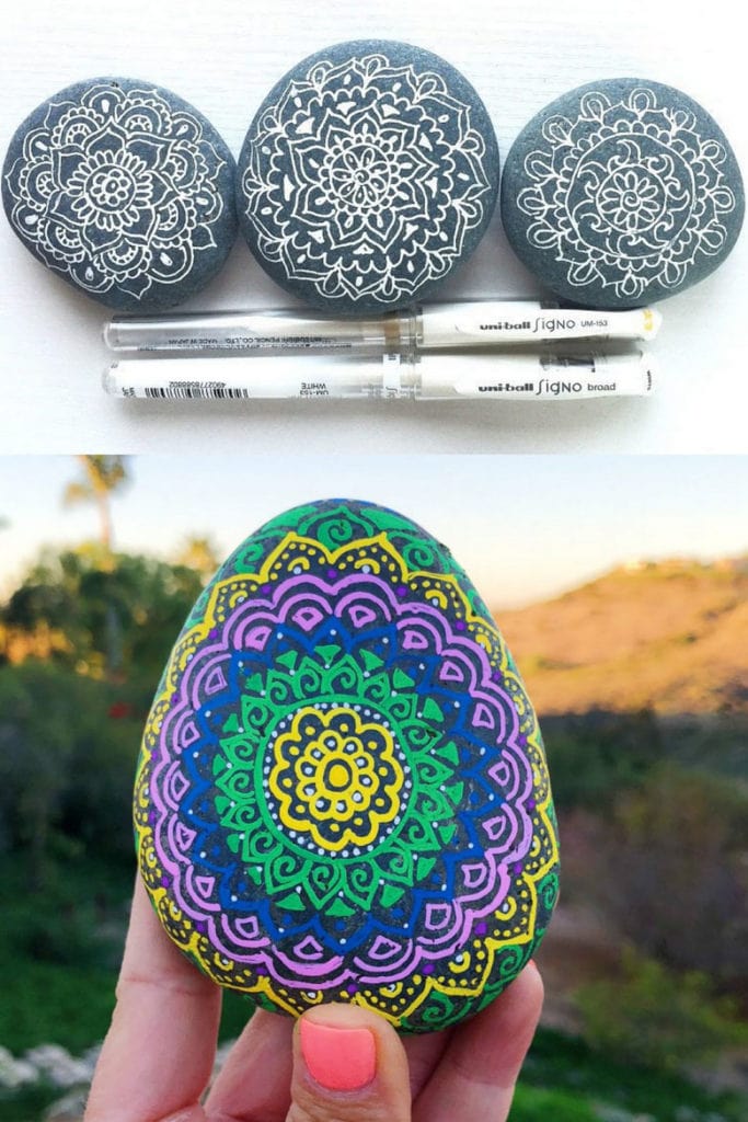 Painted Rock Ideas DIY Stone Art Crafts Kids Family Drawing Painting Rocks Pebbles Garden Signs Home Decor Christmas Gifts Quotes Tutorial Apieceofrainbow 2 683x1024 