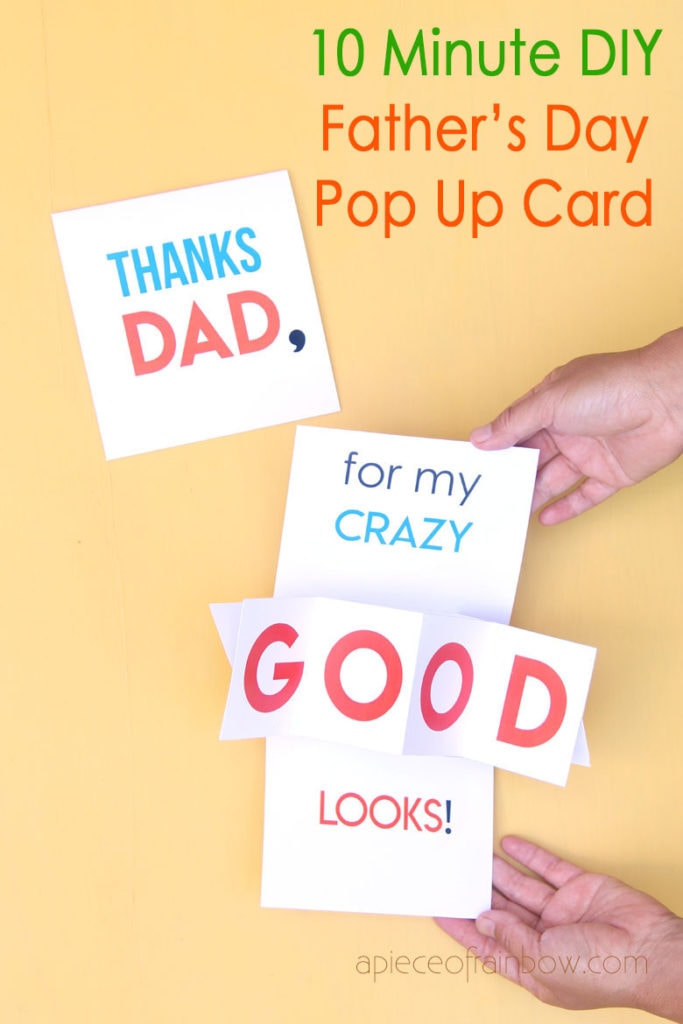 Download 10 Minute Diy Pop Up Father S Day Card Birthday Card A Piece Of Rainbow SVG, PNG, EPS, DXF File