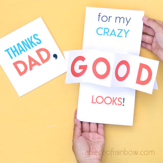 10 minute diy pop up father s day card birthday card a piece of rainbow