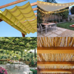 12 creative & attractive shade structures & patio cover ideas such as DIY friendly fabric canopy, shade sails, simple pergolas, vines for sun shades, etc! – A Piece of Rainbow