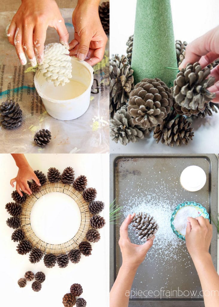 How to Make Pinecone Picture-Frame Ornaments