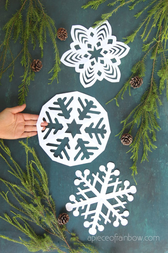 best paper snowflake free templates