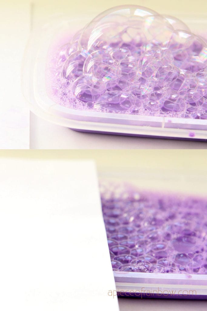 Stamped Hydrangea Bubble Wrap Craft for Toddlers - Views From a Step Stool