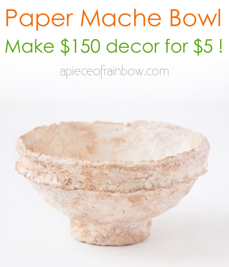 Look For Less, DIY Paper Mache Bowl and Vase (Beginner Friendly)