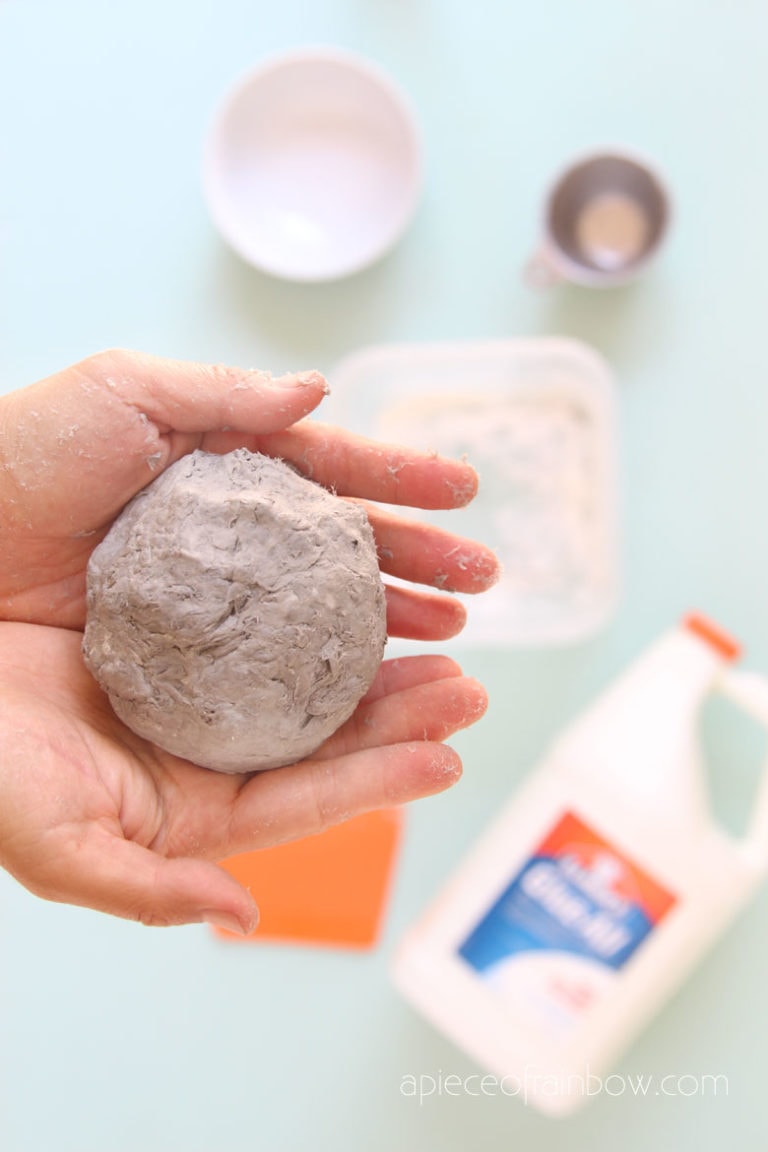 Easy DIY Paper Mache Clay : 4 Best Recipes! - A Piece Of Rainbow