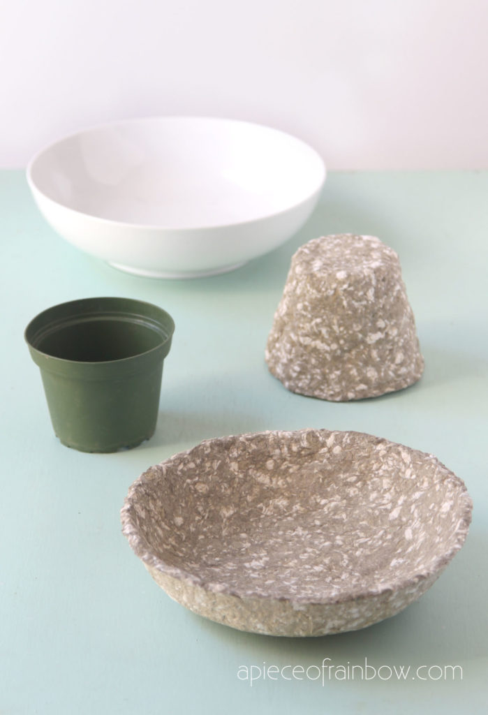 Look For Less, DIY Paper Mache Bowl and Vase (Beginner Friendly)