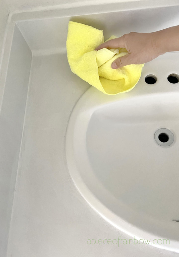 How to Clean a Bathroom Sink and Countertop 