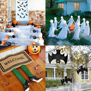 48 Best Easy DIY Halloween Outdoor Decorations - A Piece Of Rainbow