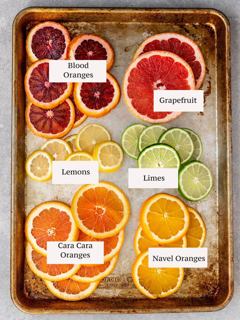 Making and storing dried citrus slices