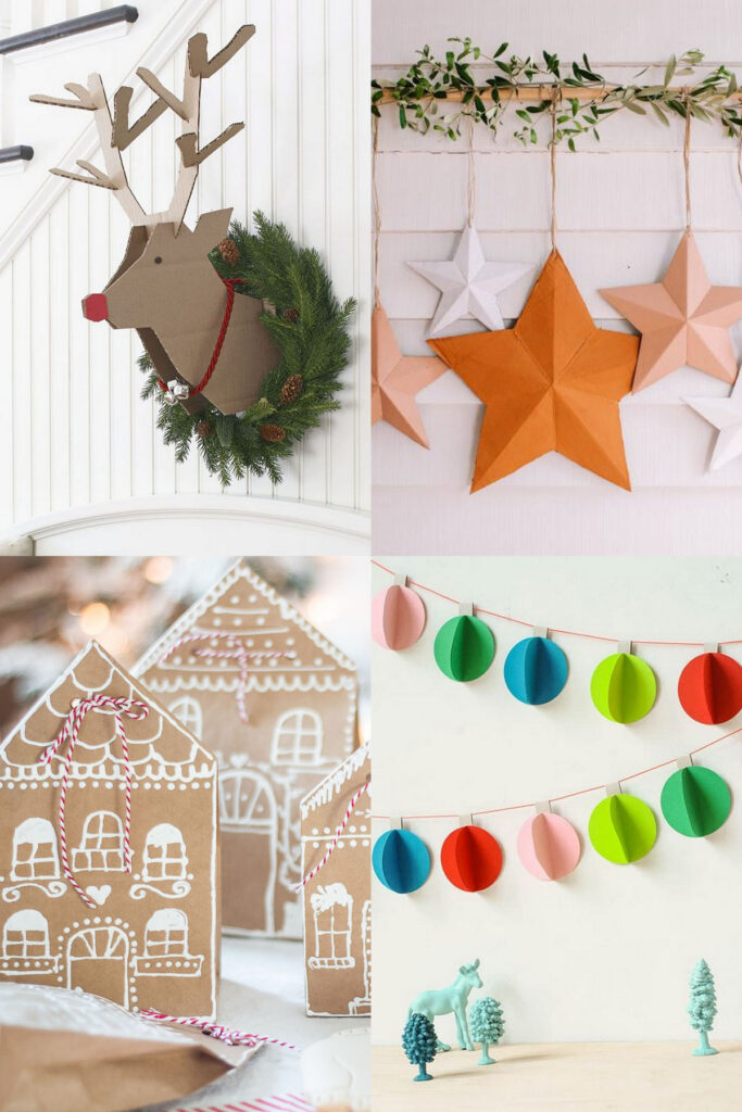 45 Amazing Christmas Paper Crafts & Decorations - A Piece Of Rainbow